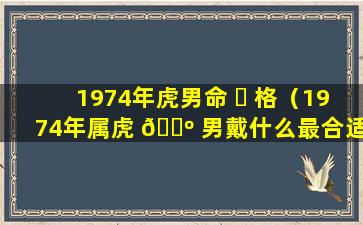 1974年虎男命 ☘ 格（1974年属虎 🌺 男戴什么最合适）